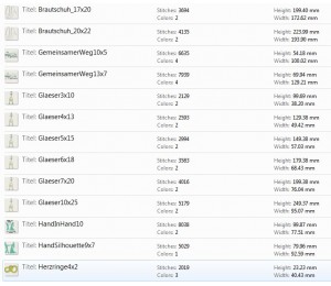 Stickserie - Der schönste Tag